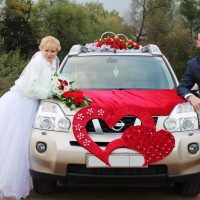 аренда украшений на свою машину на свадьбу
